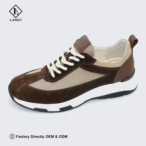 LANCI 2026 New Style Custom Shoes Manufacturers With logo Leather Men's Shoes High Quality Leather Sneakers