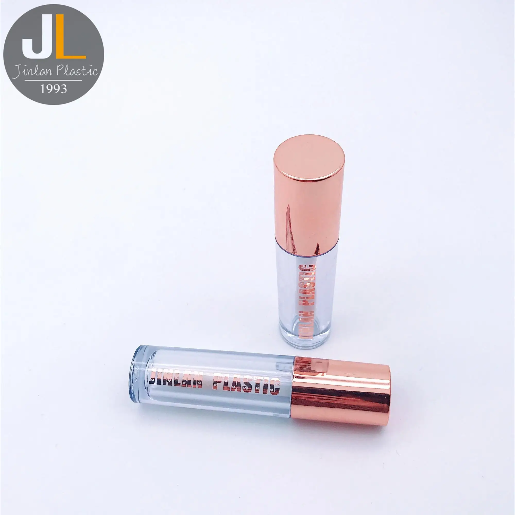 [4 5 мл] Круглый контейнер с аппликатором тюбик для блеска губ цвета розового золота по заводской