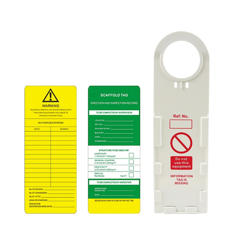 Custom Do Not Operate Industrial Warning Scaffolding Tags