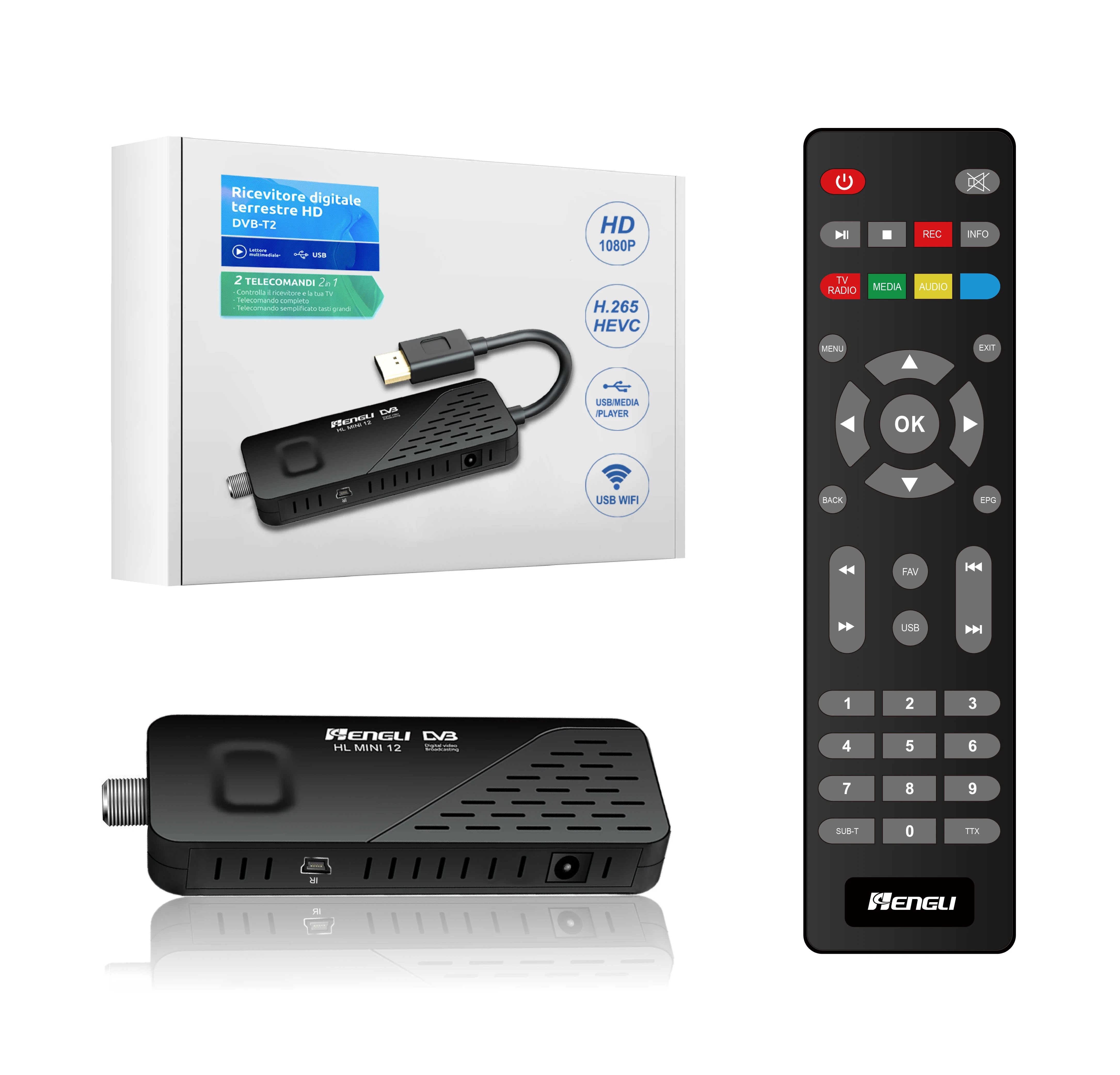 ISDB-T Digital TV Tuner Receiver H.264 Set-top Box  Isdbt Terrestrial Set Top Box Mini Dongle Stick