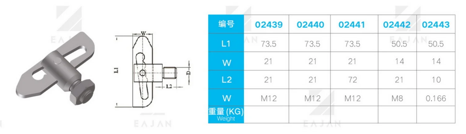 Zinc Plated Droplock Fastener Antiluce Fastener for Container Trailer