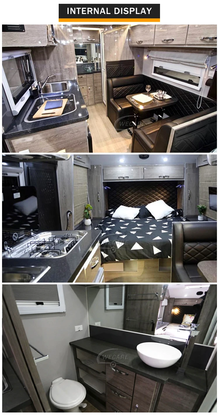 Wecare Offroad Camper Van Outdoor Luxury Camping Caravan Off Road Rv Camper Trailer Travel