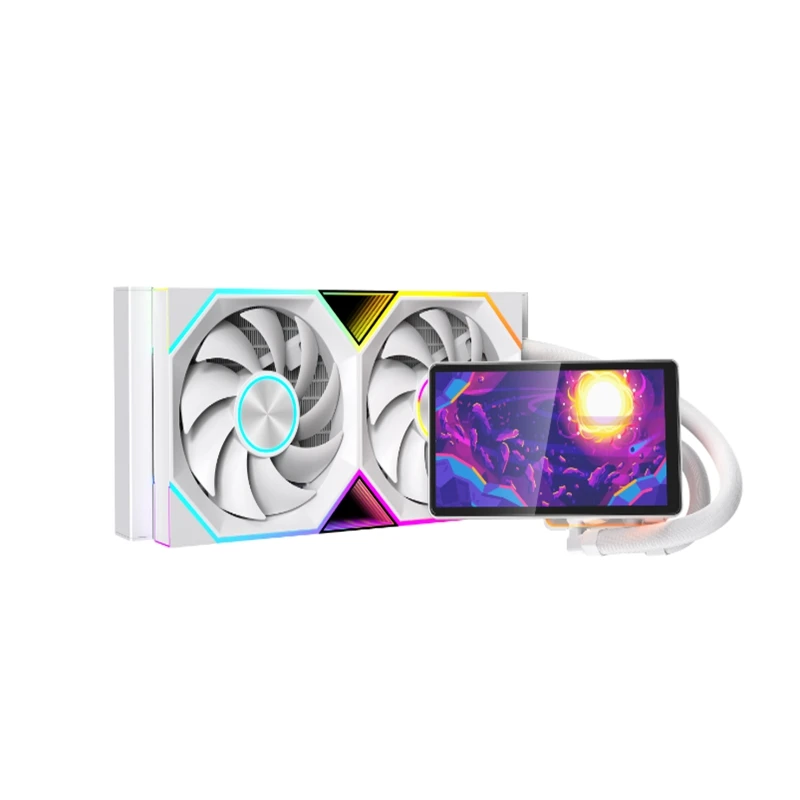 Jungle Leopard Proflow 240 水冷CPUクーラー Jungle Leopard Proflow 240/360 CPU Cooler with LCD Smart Screen