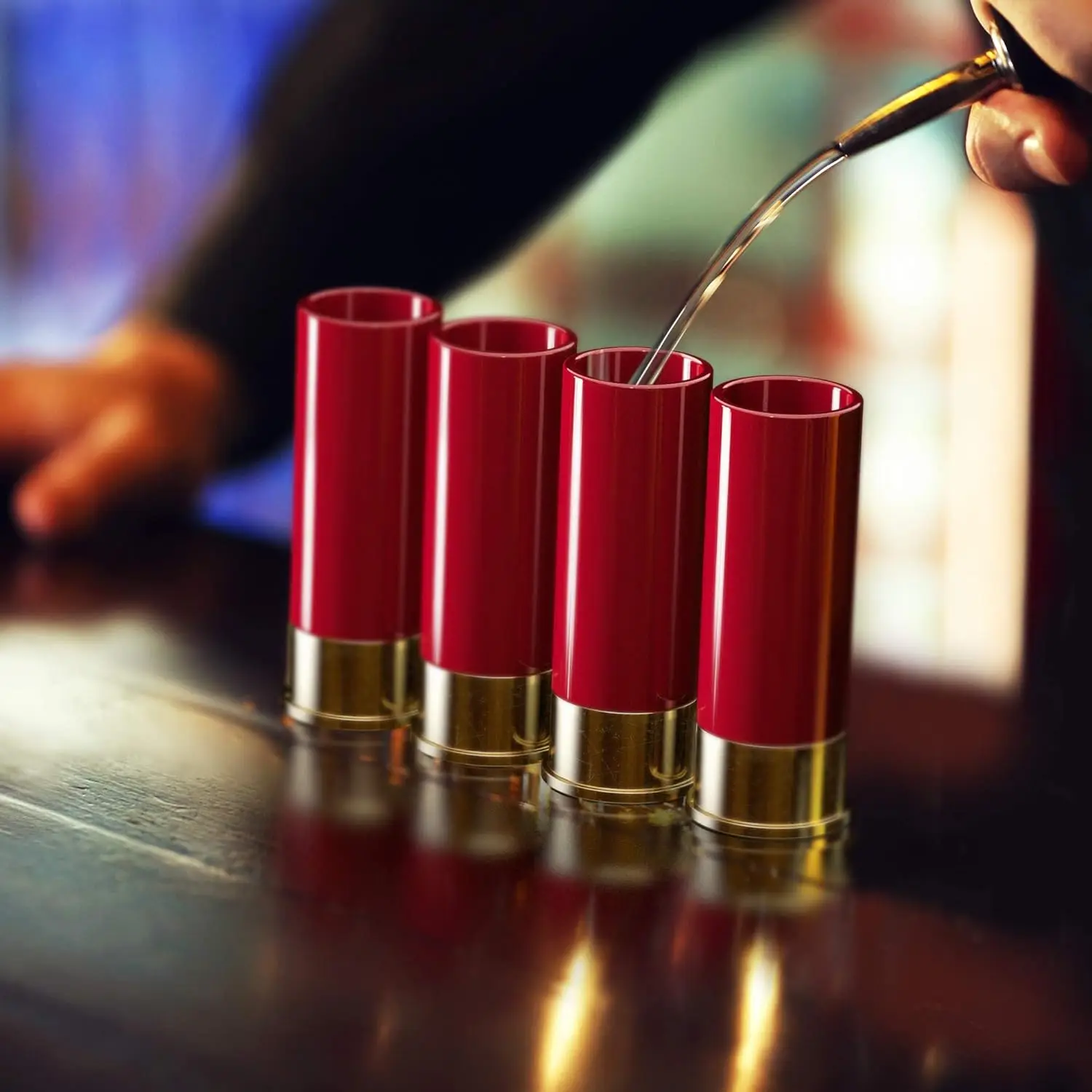 Tequila Custom Color Size Logo Printing Red Black Liquor Plastic Blank Shot Glasses for Any Occasion