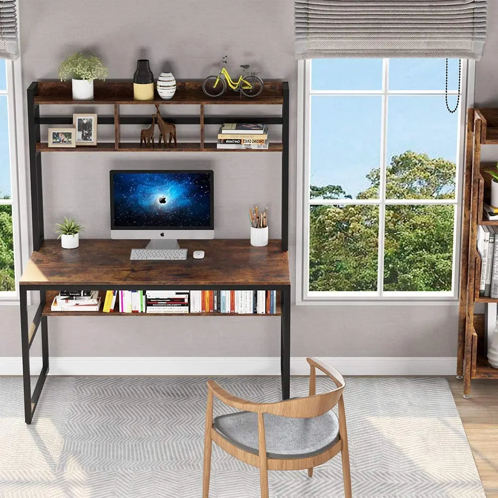 FREE SAMPLE Computer Desk with Hutch - Perfect for Home Office