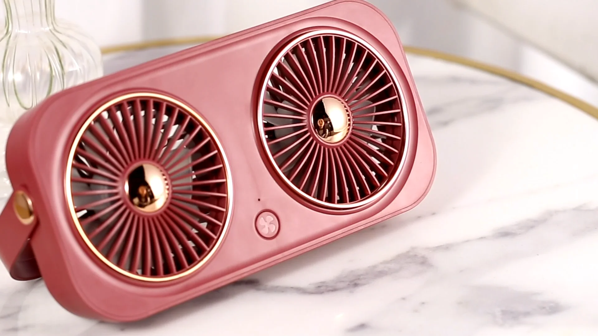 double blade folding fan portable desk fan usb cooling fan with