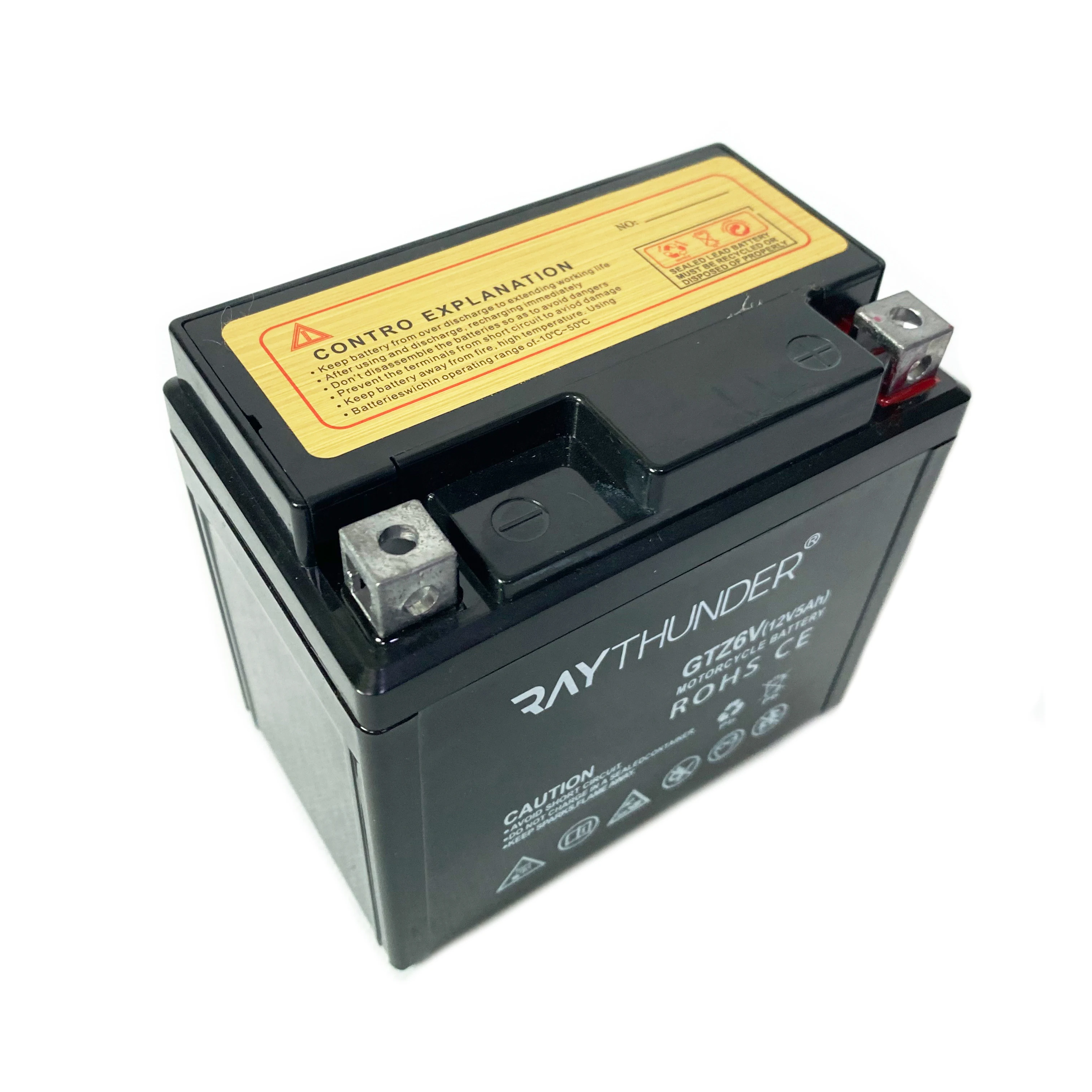 Maintenance Free Gtz6v Rechargeable Storage Bike/motorcycle Battery