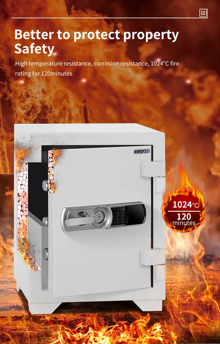 CEQSAFE Home Bank Use Mechanical Metal Security Steel Fire Proof Box Smart Safe Box details