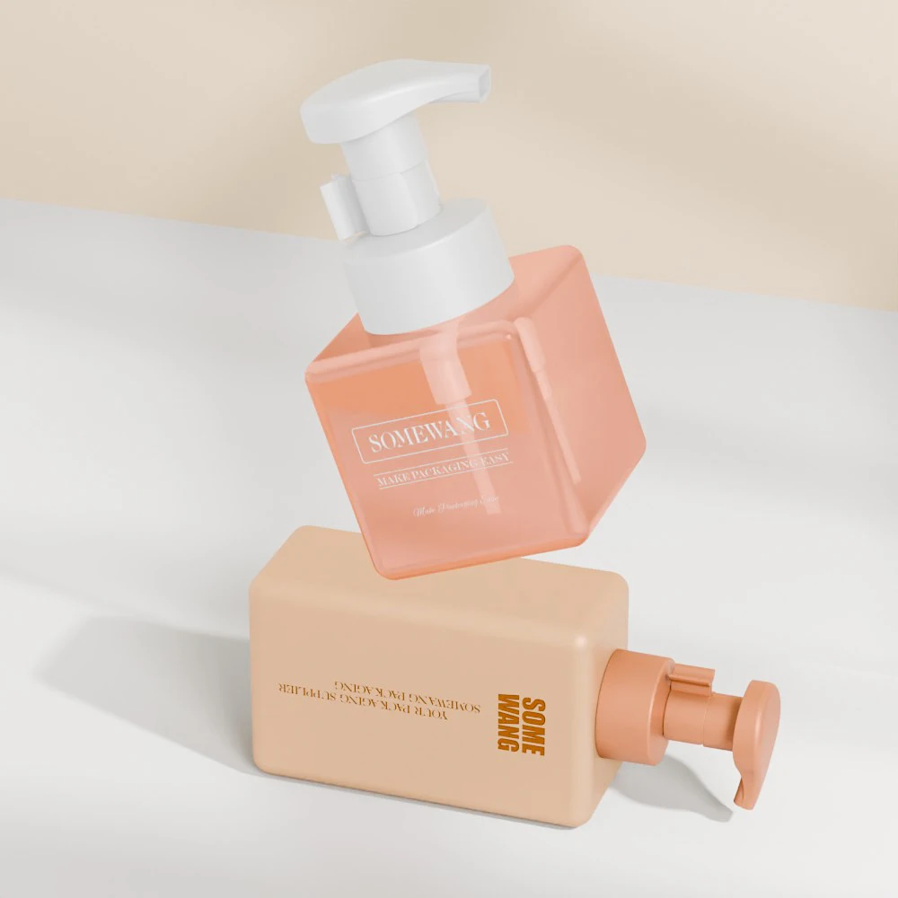 Customized 280ml PETG Square Foam Soap and Shampoo Bottle Hand Wash Liquid Plastic Bottle