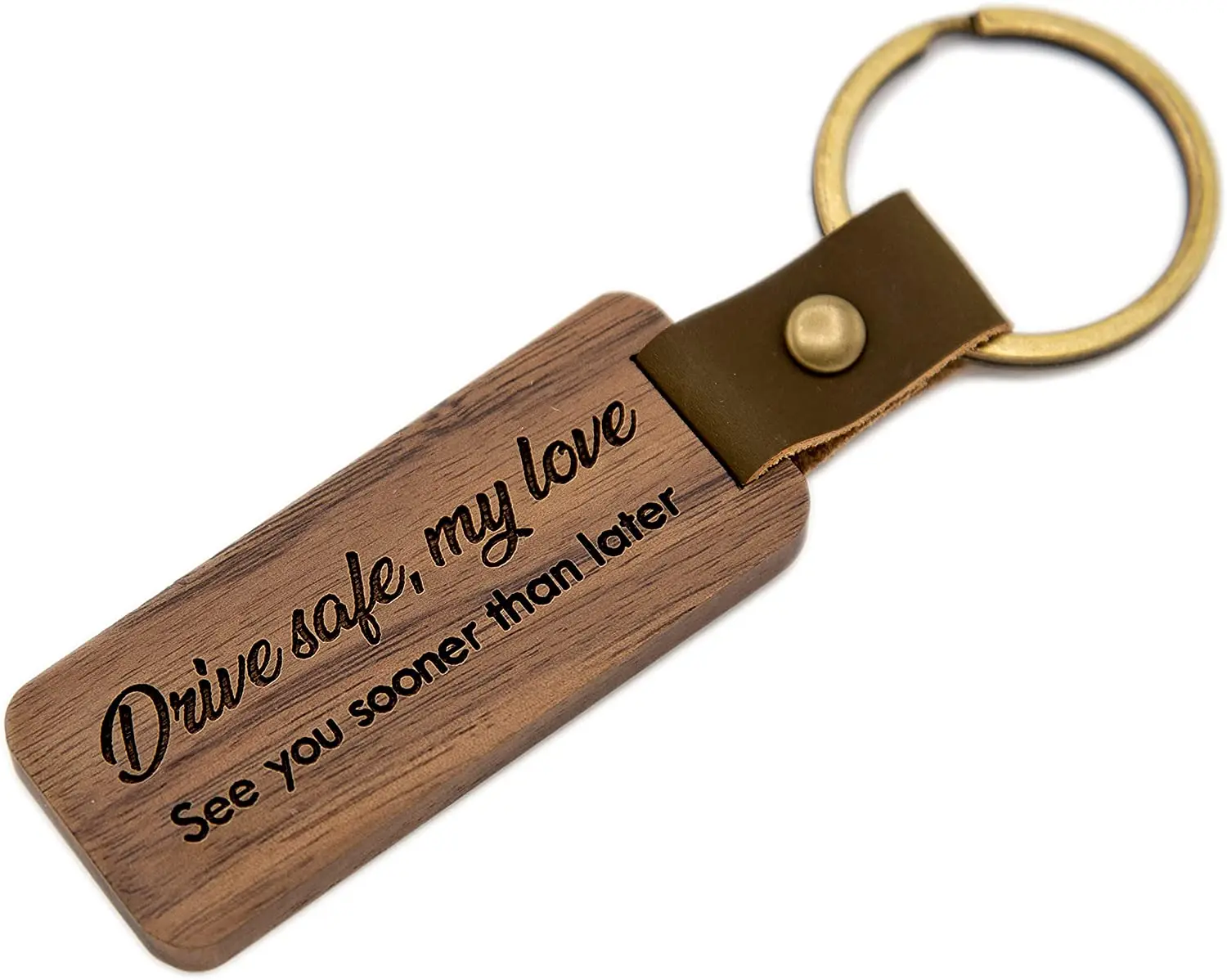 Boya Customized Blank Wood Keychain Personality Wholesale Keyring - Buy ...