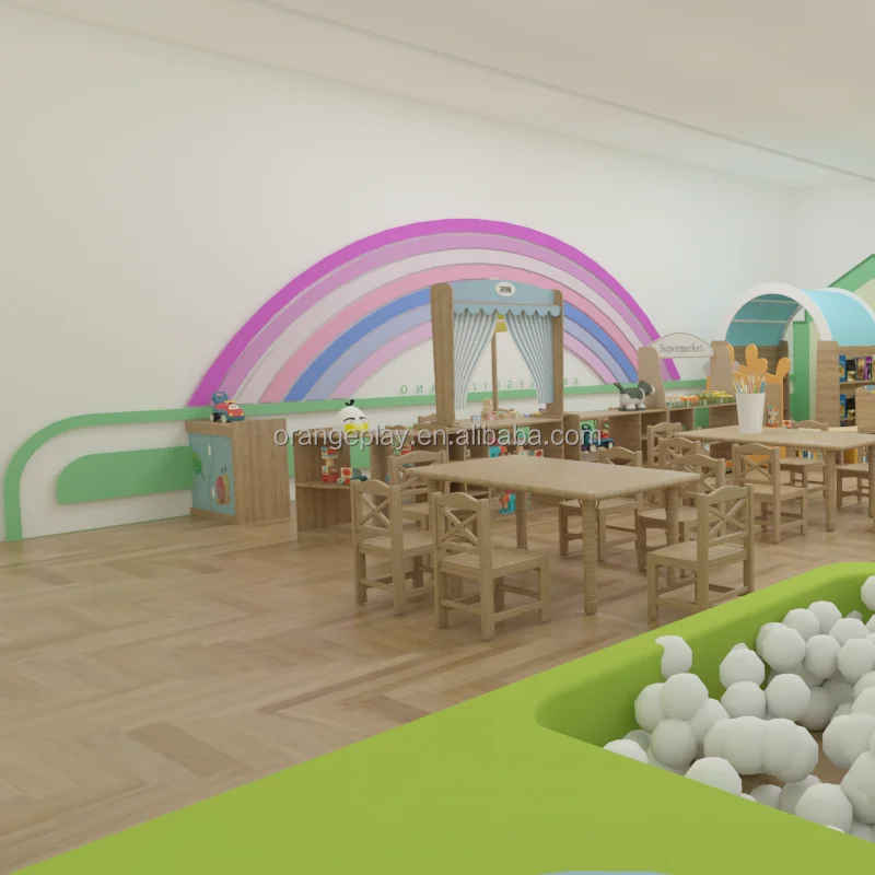 Custom Tree House Decoration Montessori Nursery Furniture Wooden