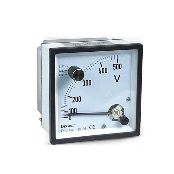 Ac Analog Panel Meter Voltmeter With Change-over Switch 96x96 - Buy Ac  Voltmeter With Change-over Switch,Analog Panel Volt Meter,Voltmeter Meter  Product on Alibaba.com