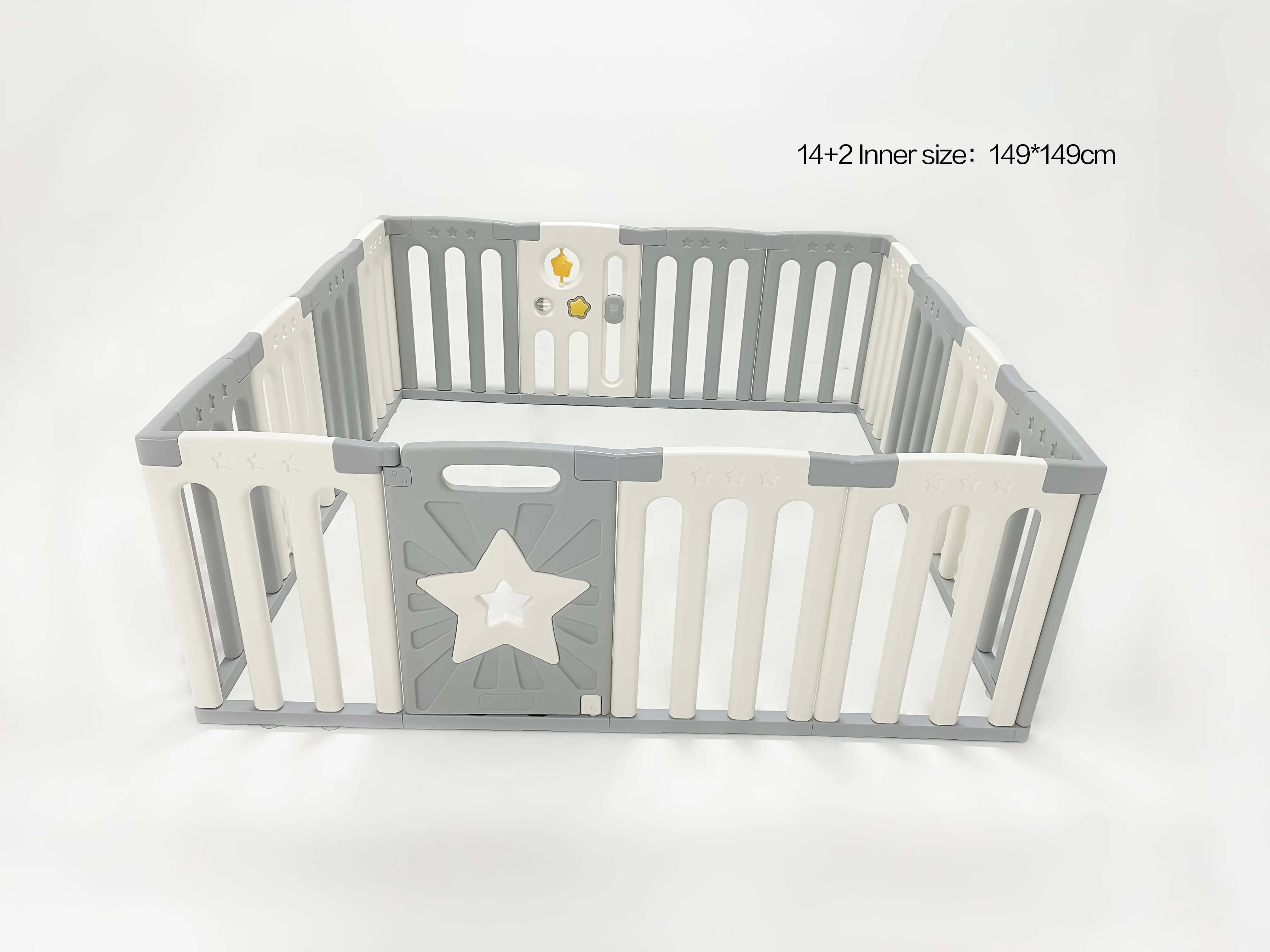 Abst European Standard En71 Indoor Portable Baby Playpen Fence Plastic