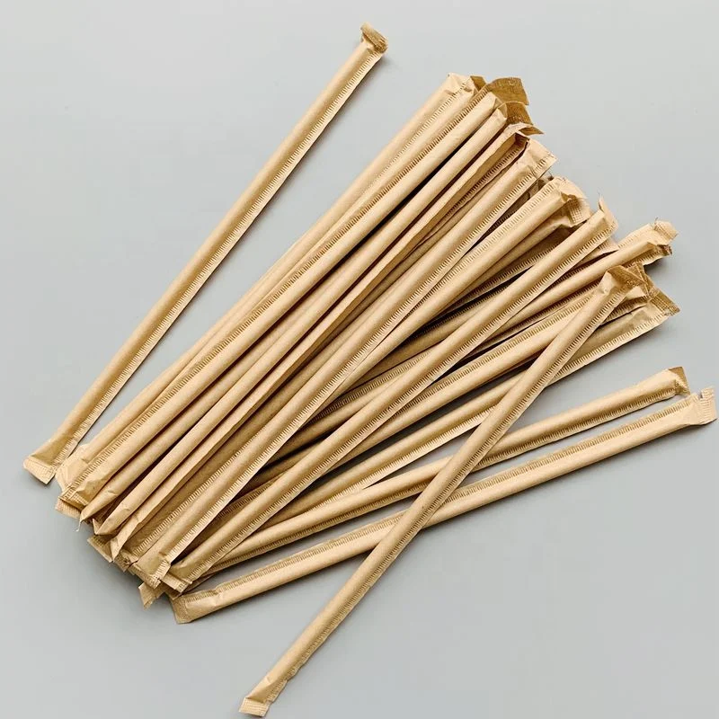 Лидер продаж питьевые соломинки из пла-сахарного тростника 100% бумажная обертка 6 мм 8 12 биоразлагаемые