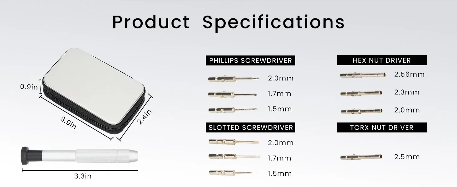 Hot Sell Portable Replaceable Eyeglass Repair Screwdriver Set SL002 for Optician