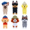 ตุ๊กตาจิ๋วตกแต่งรูปสุนัขสีส้ม
