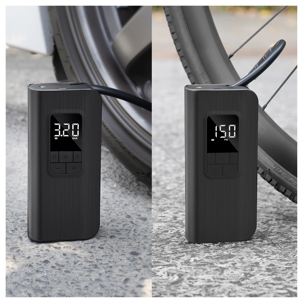 Автоматический Электрический цифровой мини перезаряжаемый беспроводной насос для шин велосипеда автомобиля портативный воздушный компрессор насос