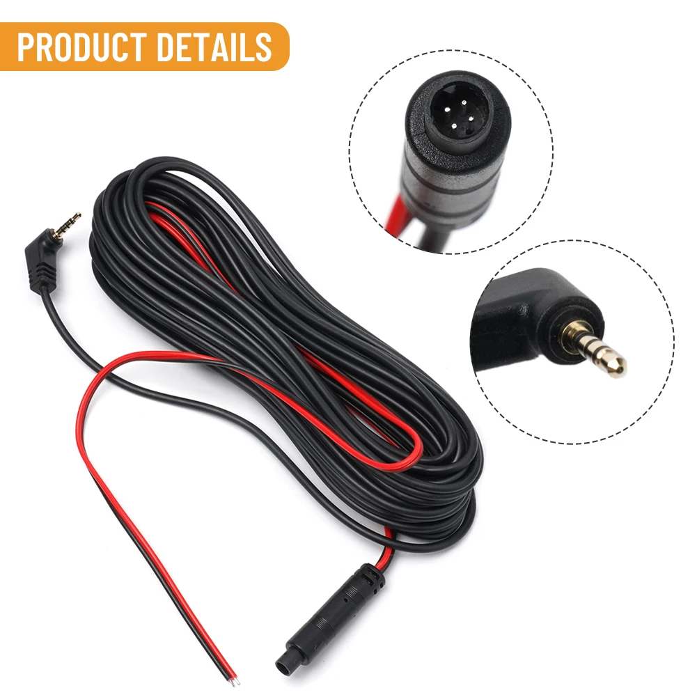 5 Pin 4pin 10m 15m back camera longer line 33ft Dash Cam Rear View Backup Camera Reverse Car Recorder Cable Extension