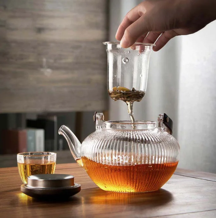 Transparente und gehämmerte Glas teekanne mit abnehmbarem Aufguss Herd Safe Tea Kettle Blooming und Loose Leaf Tea Maker Set| Alibaba.com