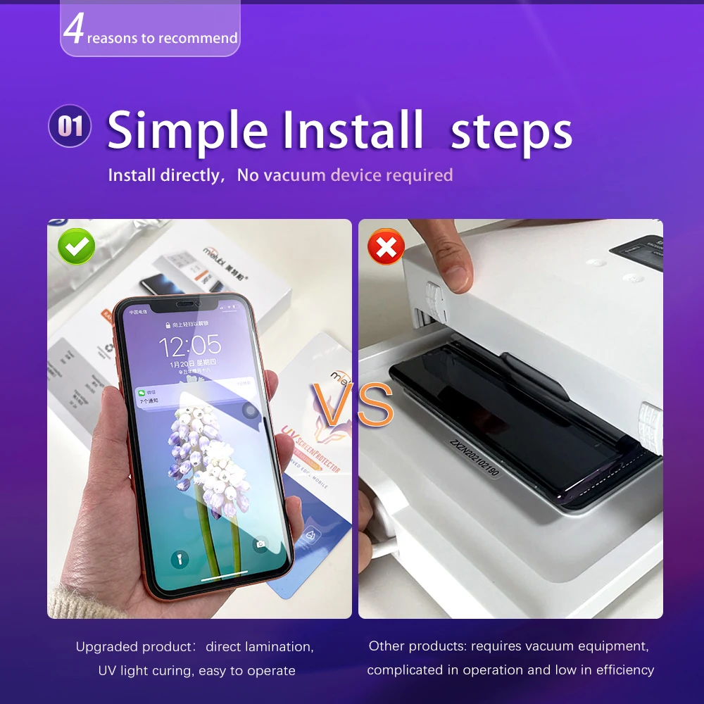 TPU Glass Screen Protector Touch Feeling UV Hydrogel Film TPU Film for All Mobile Phones