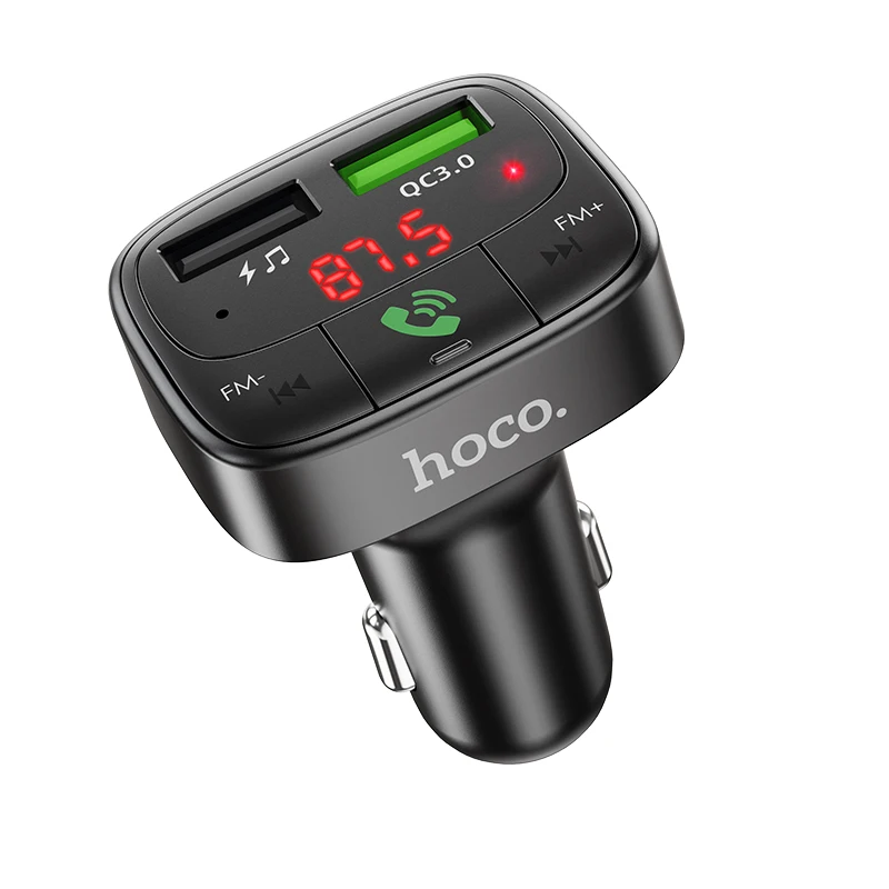 HOCO E59 Dual USB Car Charger Bluetooth FM Transmitter 3
