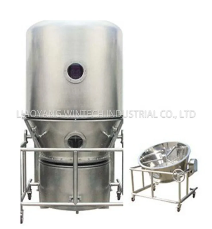 Мобильная тележка, флюидизированное сырье для кровати, промежуточная Вертикальная сушилка для кипячения GFG, сушильное оборудование для кипячения
