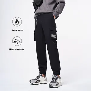 Pelliot Men Big Pocket Hiking Trousers Waterproof Softshell Cargo Pants With Four Way Stretch Fabric Casual Cycling Standard