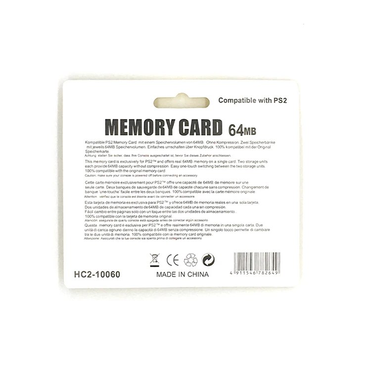 
 Карта памяти для игр 64 Мб для Sony Playstation 2 PS2  