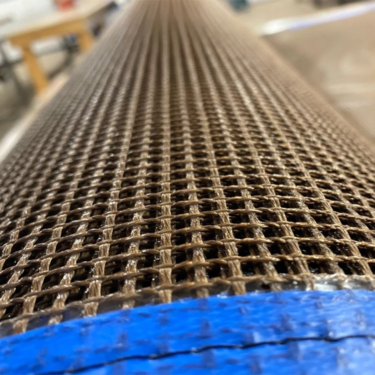 PTFE Coated Fiber Open Mesh Conveyor Belt for Textile Printing and Dyeing