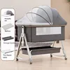 Bed + Changing Table (Gray)