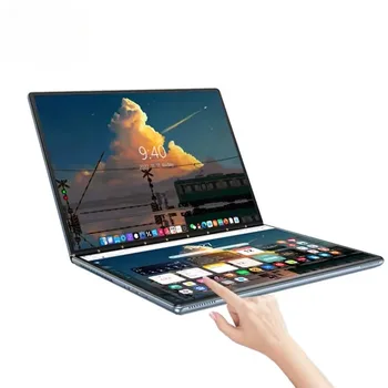 13.5 Inch Laptop Dual Screen Intel N100 Ddr5 16gb Full Touch Screen Business Laptop