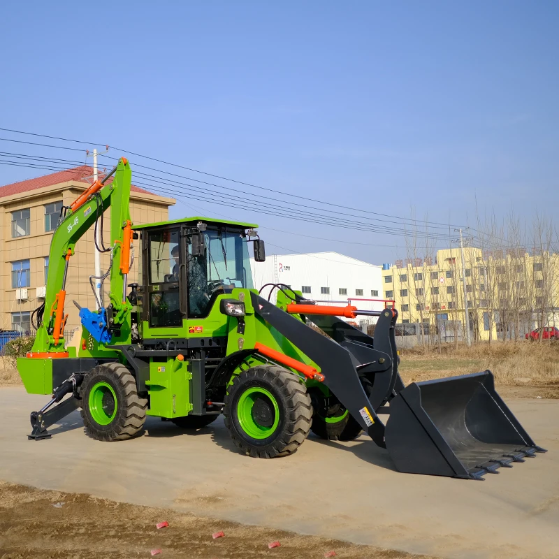 Cheap  Front Loader Backhoe Mini Small Compact Tractor Hydrostatic Transmission Wheel Loader for Sale