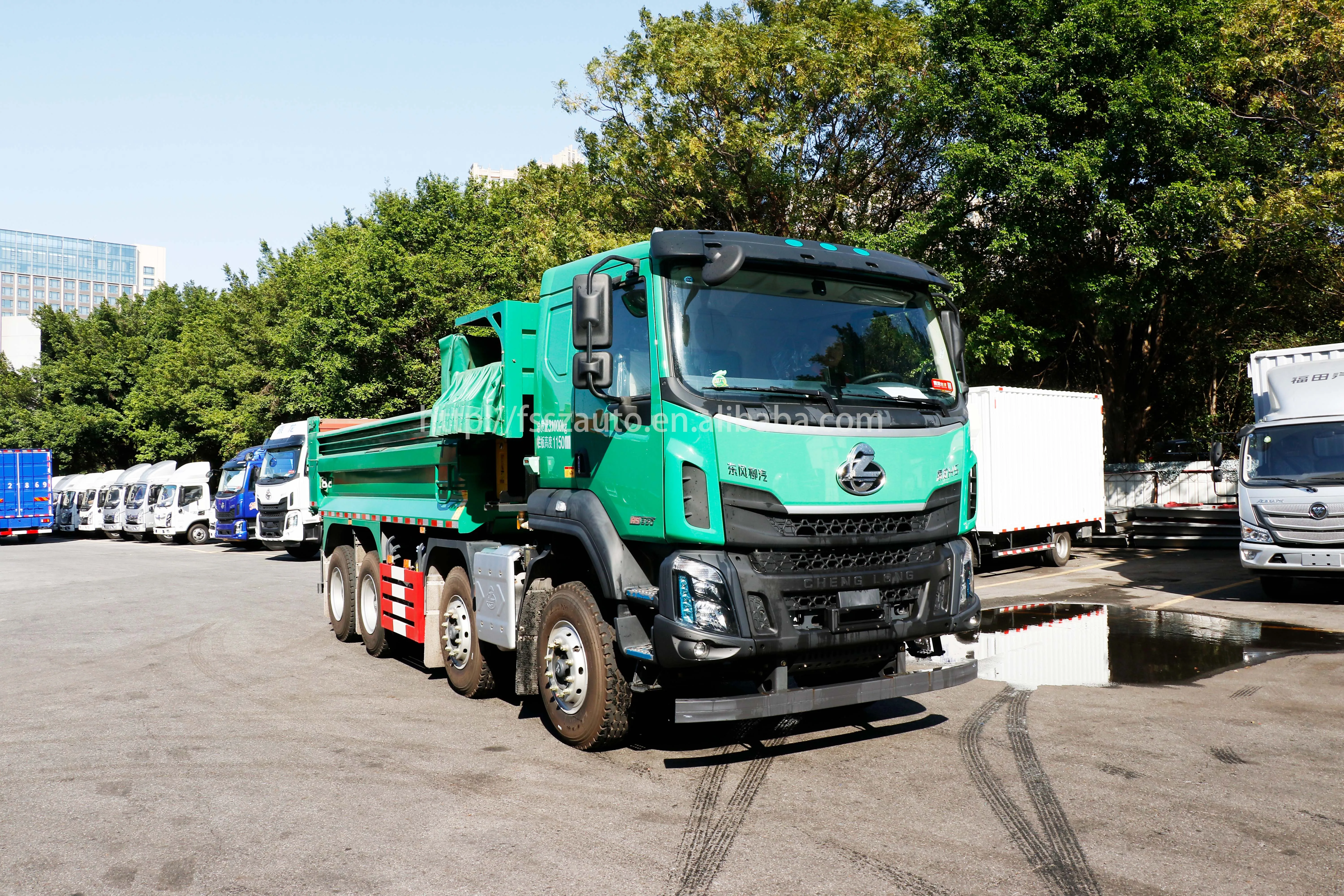 New Dongfeng H5 8x4 12 Wheel Heavy Duty Diesel Dump Truck with Euro 6 Emission and 30T GVW