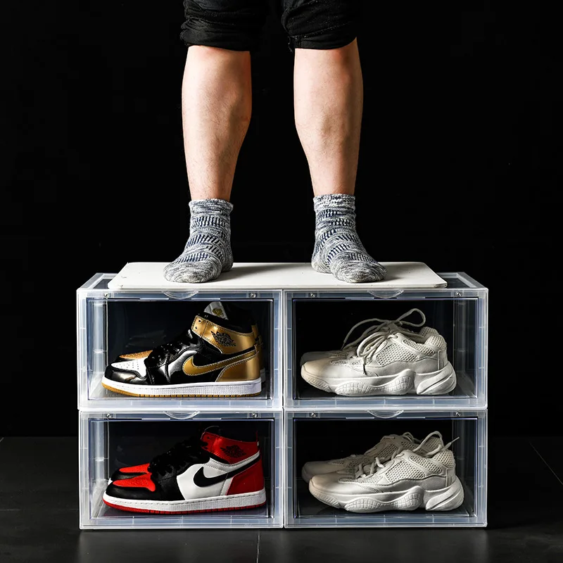 Basketball Shoe Holders Clear Display Storage Boxes