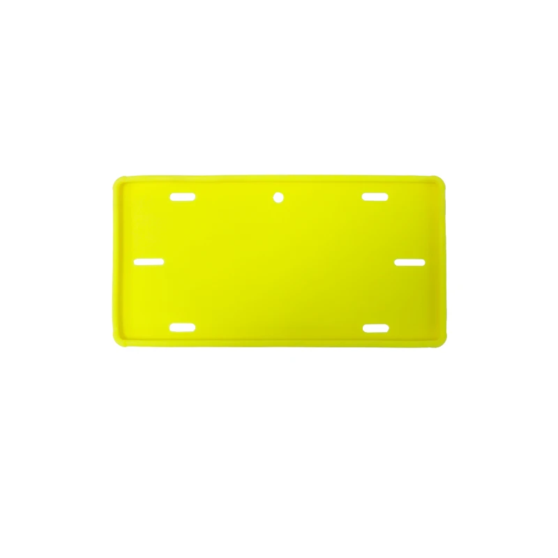 Factory Direct Sales Colorful Silicone License Plate Frames Mounting Hardware Screws Caps License Plate for USA