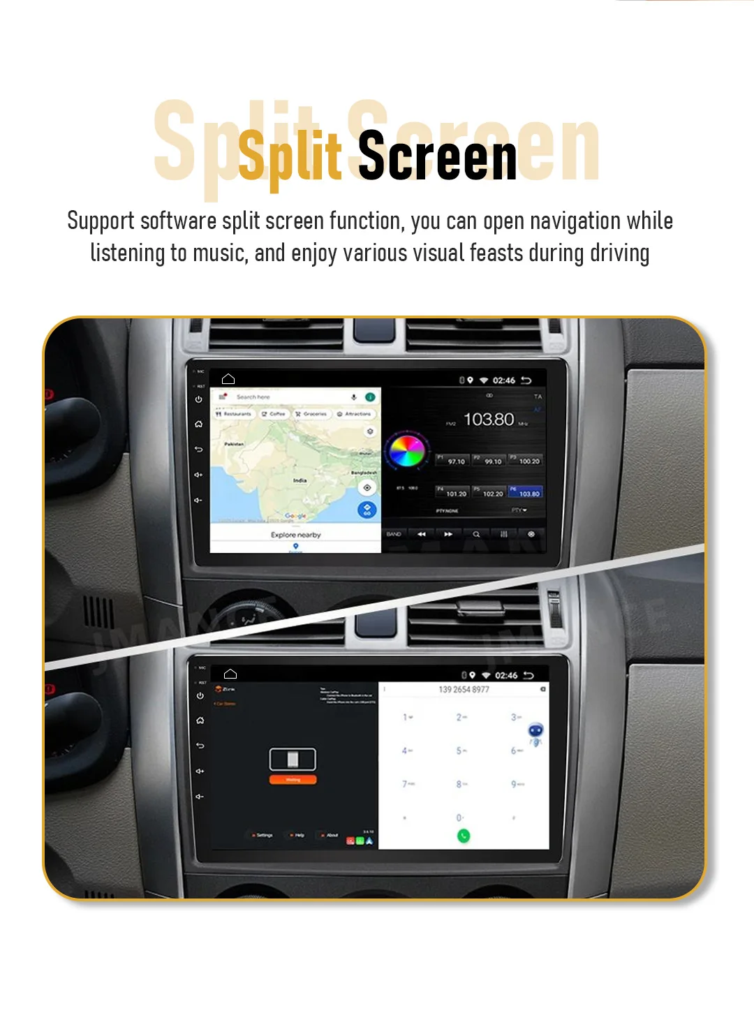 7 Inch 9 Inch 10 Inch Touch Screen Android Car Radio Universal 1 Din ...