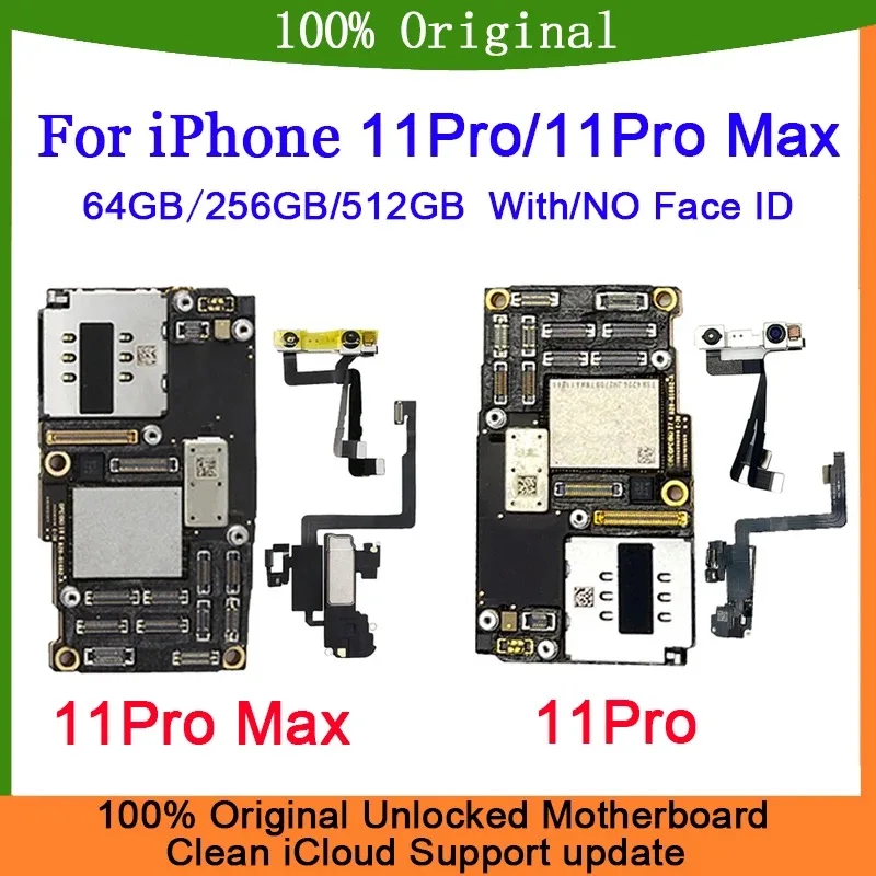 Used Iphone Motherboard With Face Id For Iphone 11, 12, 13, 14, 15