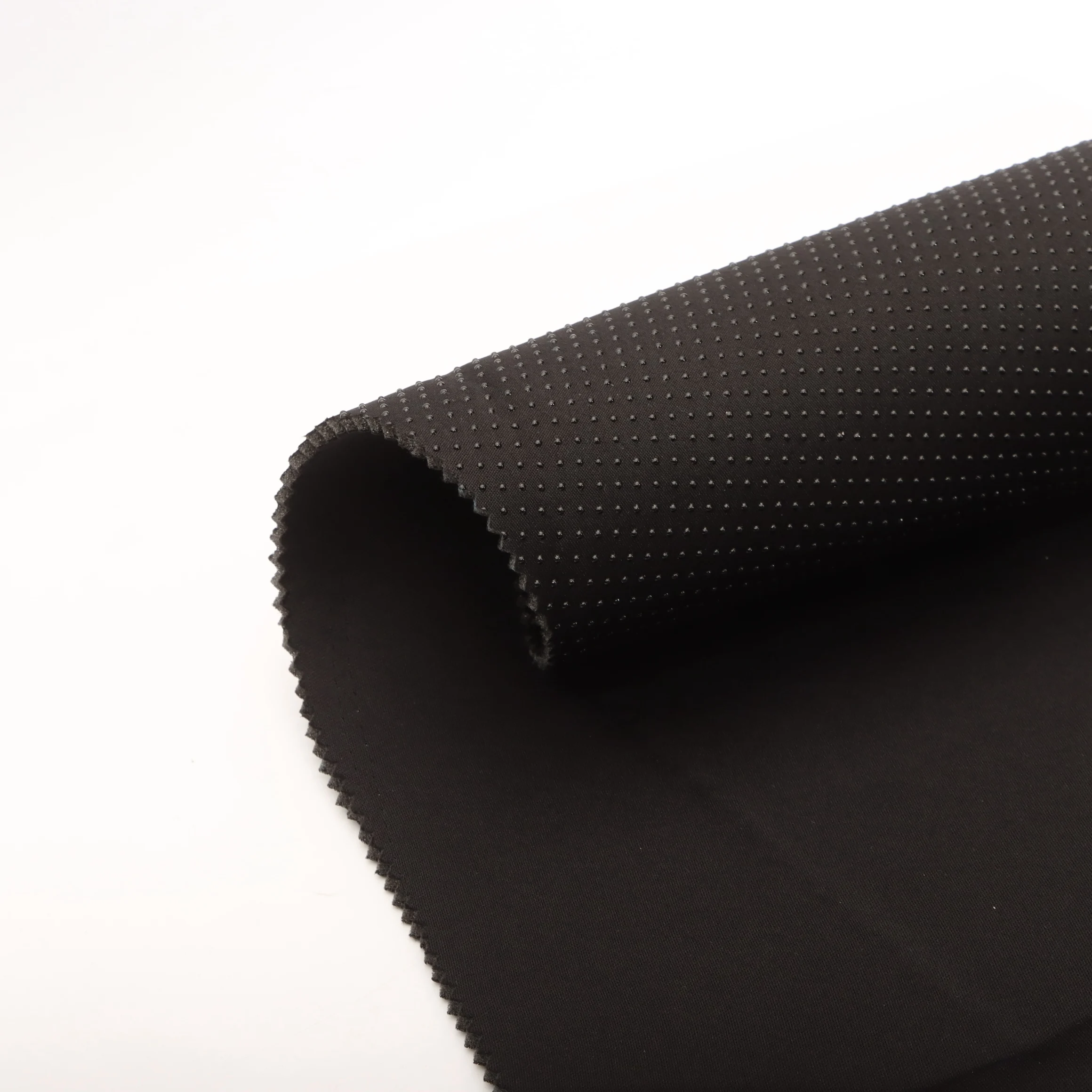 ਕਸਟਮਾਈਜ਼ੇਬਲ ਪੌਲੀਐਸਟਰ ਨਾਨਸਲਿਪ ਫੈਬਰਿਕ ਲੈਮੀਨੇਟਡ ਫੋਮ ਫੈਬਰਿਕ, ਜੋ ਕਾਰ ਫਲੋਰ ਮੈਟ ਫੈਬਰਿਕ/ਸਪੋਰਟ ਸੁਰੱਖਿਆ ਉਪਕਰਣ/ਸੀਟ ਕੁਸ਼ਨ ਲਈ ਢੁਕਵਾਂ ਹੈ