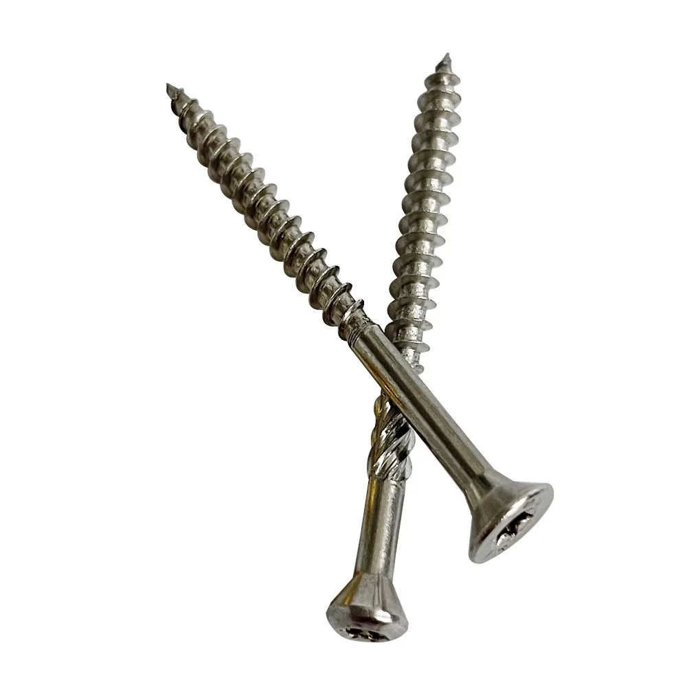 Tornillos De Madera Avellanados No.8 (4 Mm) A2 Inoxidable | Pozi Cabeza Plana DIN 7997