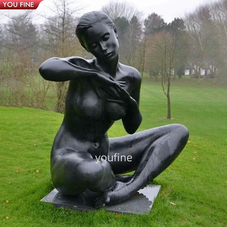 ブロンズ製裸体女性像 180cm 高さ 手彫り彫刻 芸術作品