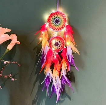 Factory Price 70cm LED Light Dreamcatcher Wind Chimes Garden