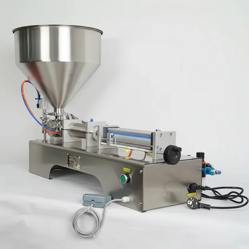 TEBAK  Single-head Paste Quantitative Canning Machine Horizontal Pneumatic Oil Oil Filling Machine