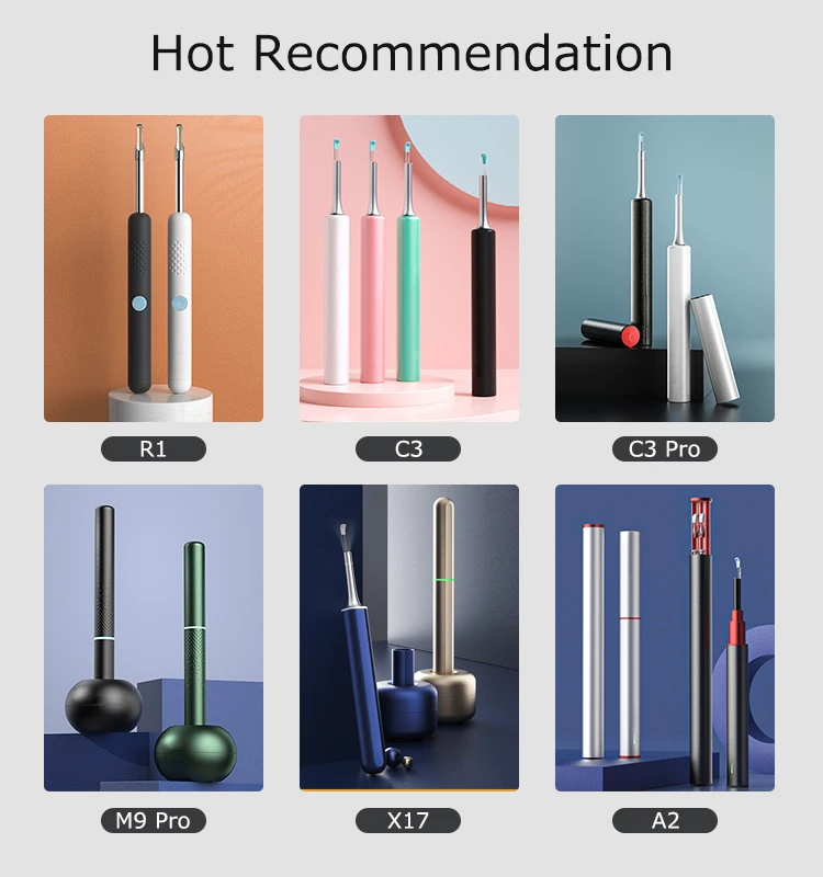 202 ДЛЯ tik tok электронная коммерция Bebird X17pro wifi умный беспроводной Эндоскоп для чистки ушей