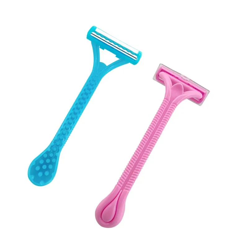 Twin Blade Razor with Lubricating Strip Bikini Disposable razor Back Women Underarm Shaver