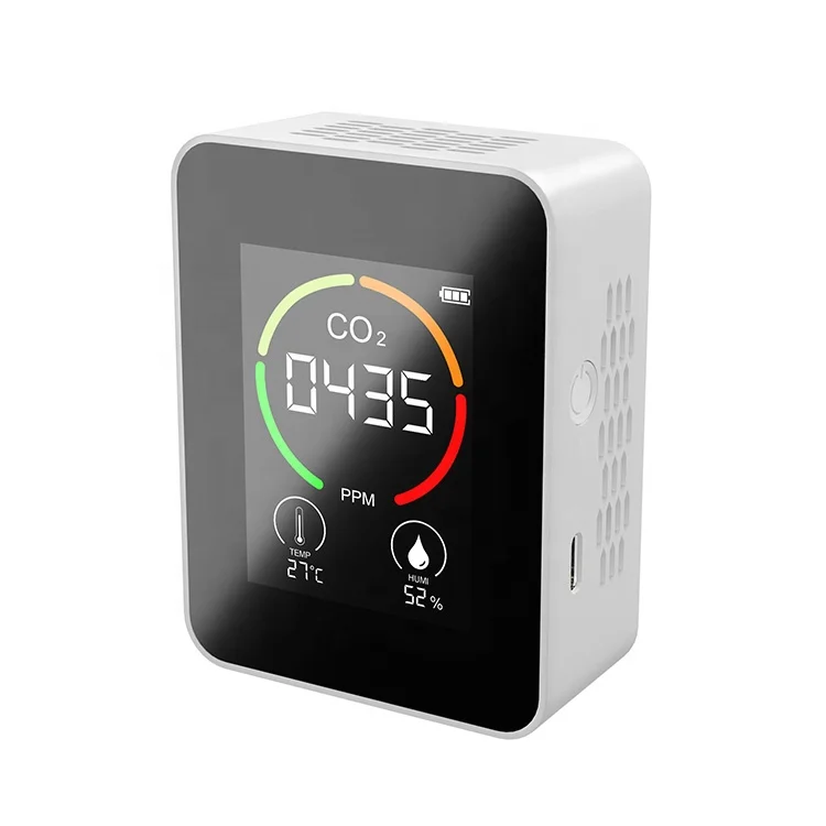 Wall Mounted Monitor De CO2 Smart Carbon Dioxide Detector Type-C Recharge Multifunctional CO2 Medidor