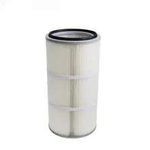 Factory Direct Sale Industrial Polyester Powder Pleated Dust Cartridge Filter Element