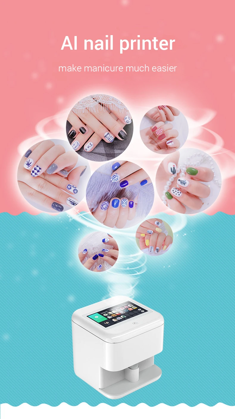Professional 3d 5 Finger Nail Printer Spa Pedicure Chairs And Nail H5914d25773214beeb28b11d801373e875