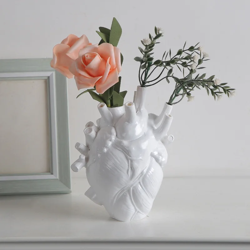 Deals Halloween Black Anatomically Correct Heart Vase