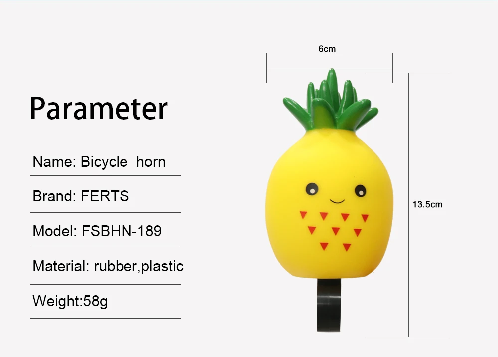 pineapple bike bell