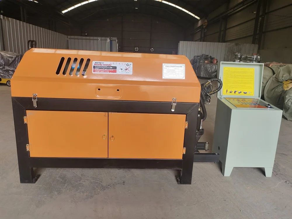 High Speed Automatic Cnc Screw Iron Reinforcement Coil Steel Wire Cutting Rod Steel Metal Bar Straightening Making Machine